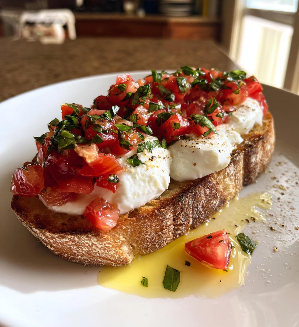 Burrata Bruschetta with Ba