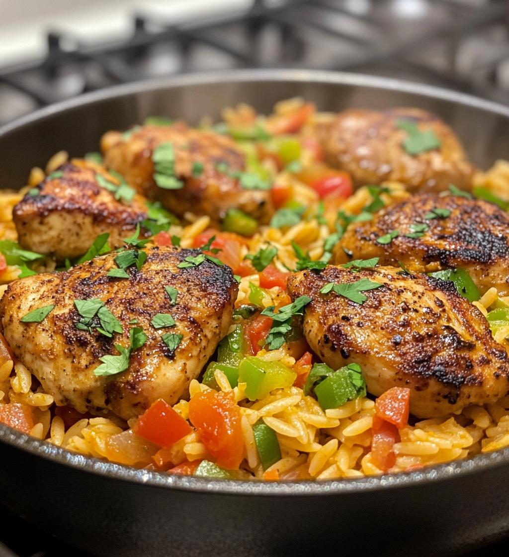 CAJUN CHICKEN ORZO