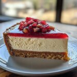 Cheesecake with Rhubarb and Vanilla