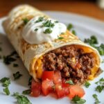 Cheesy Beef Fiesta Wraps: A Quick & Flavorful Meal