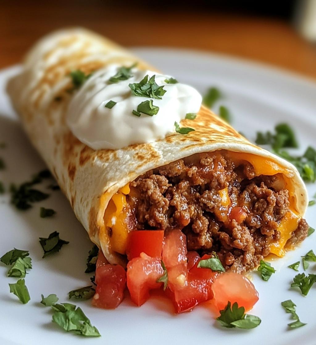 Cheesy Beef Fiesta Wraps: A Quick & Flavorful Meal
