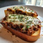 Cheesy Garlic Bread Sloppy Joes