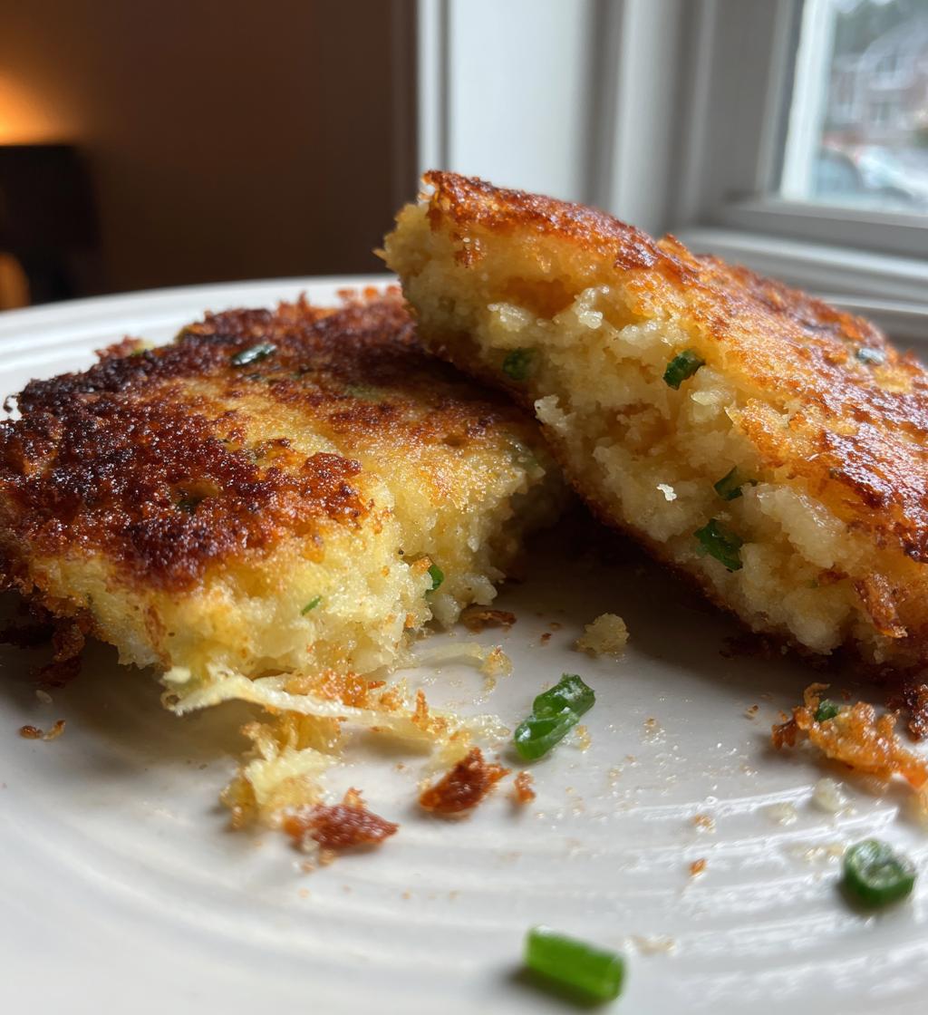 Cheesy Leftover Mashed Potato Pancakes - detail 1