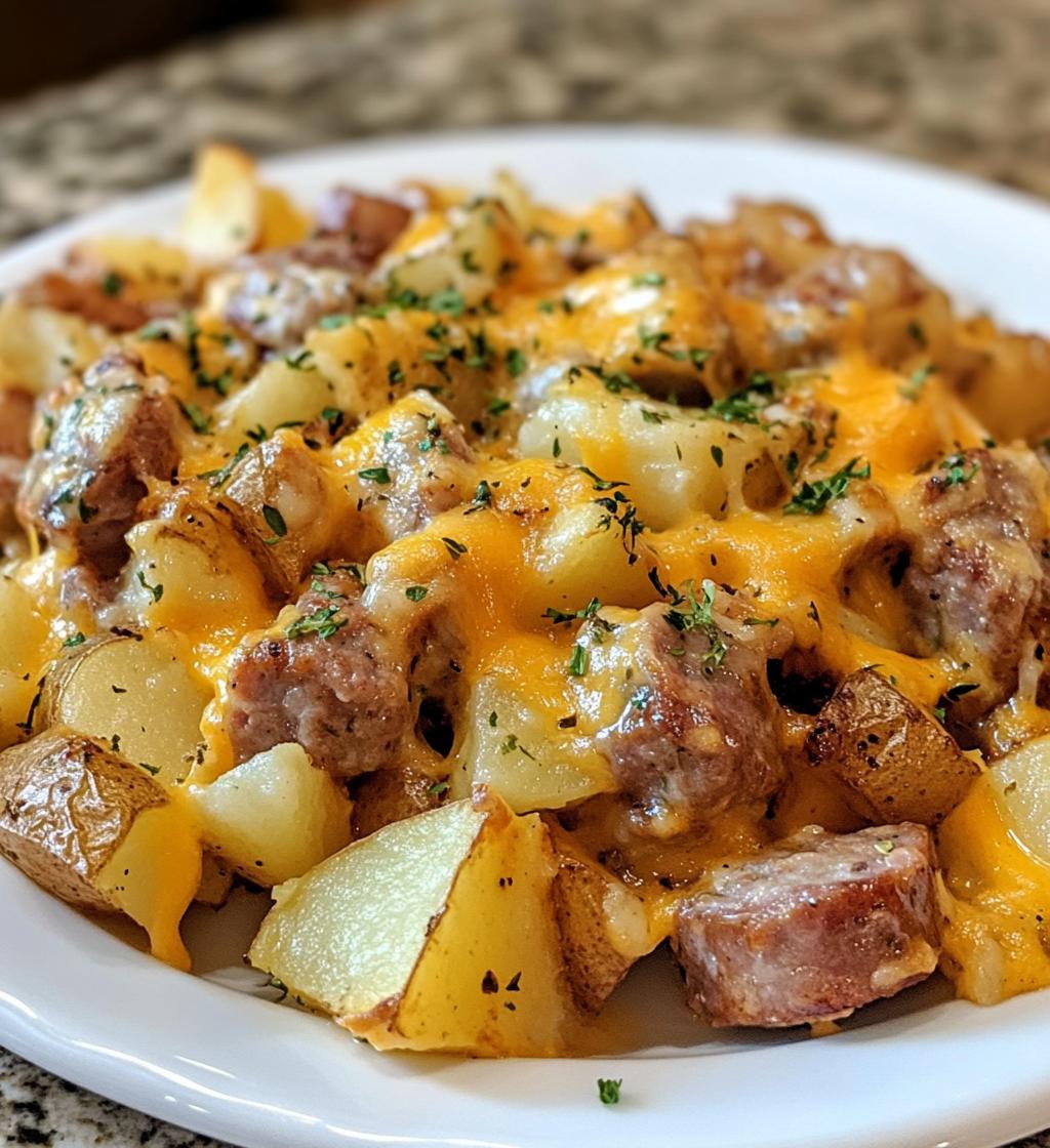 Cheesy Ranch Potatoes and Sausage