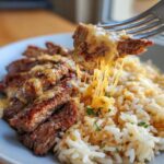 Cheesy Steak & Queso Rice