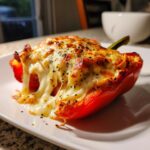 Chicken Alfredo Stuffed Peppers – Low-Carb Comfort Food