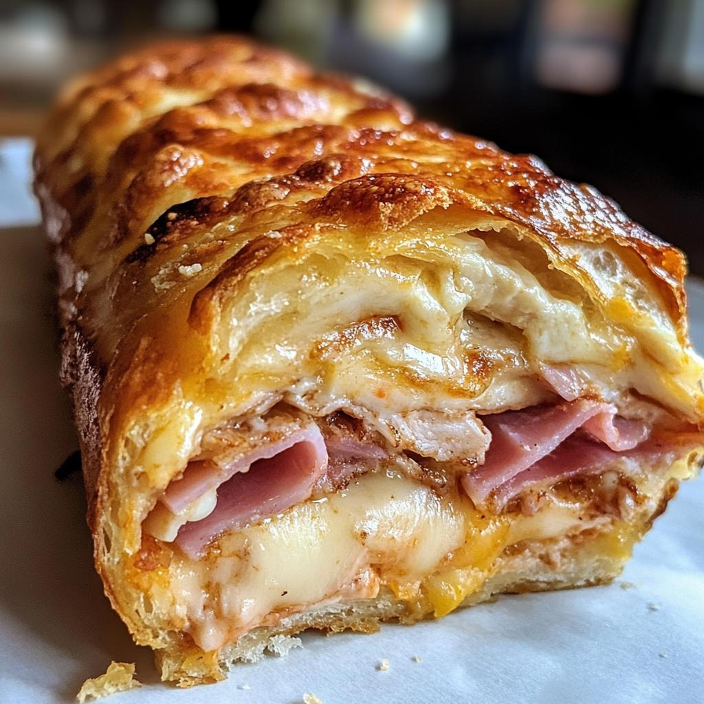 Chicken Cordon Bleu Stromboli Recipe
