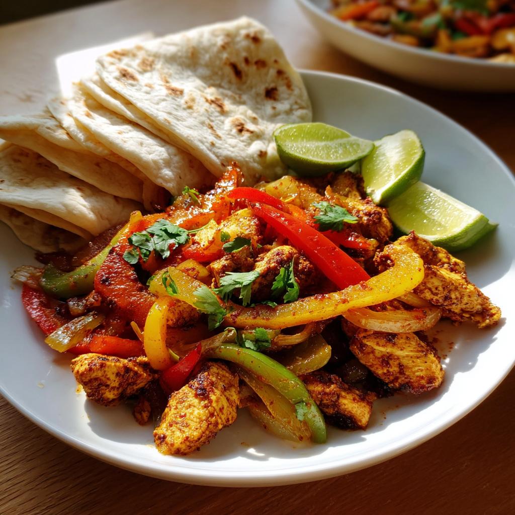 Chicken Fajitas with Peppers and Onions - detail 1