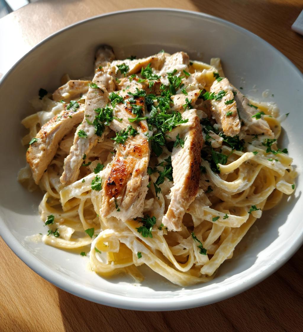 Chicken Fettuccine Alfredo – Creamy Pasta Recipe