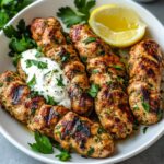 Chicken Kofta with Garlic Yogurt Sauce