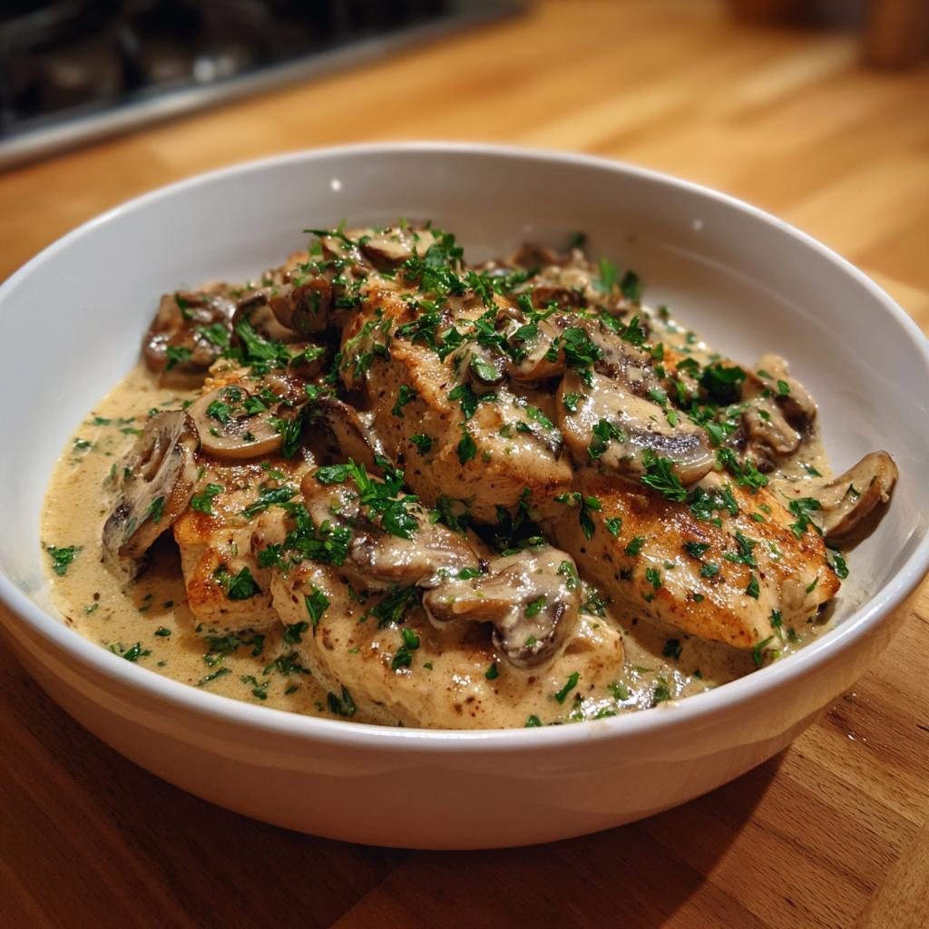 Chicken Mushroom Stroganoff