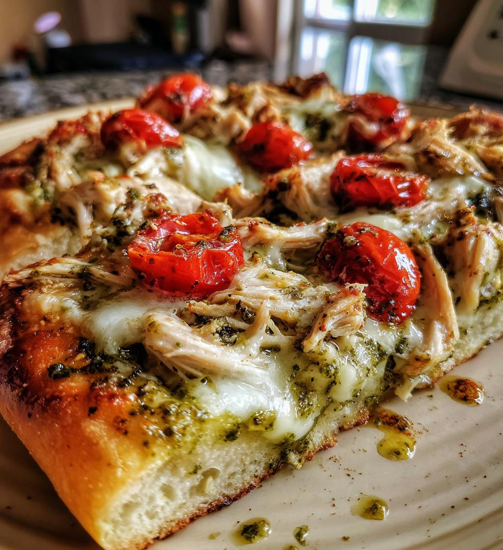 Chicken Pesto Flatbread Recipe
