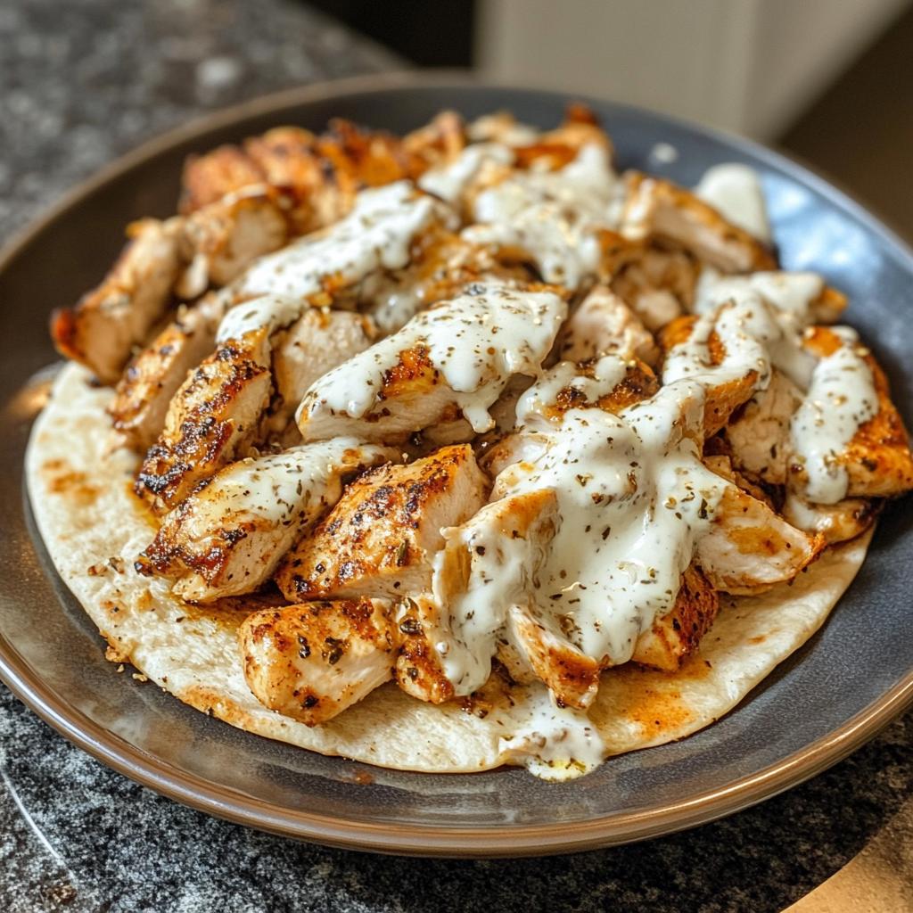 Chicken Shawarma with Garlic Sauce Recipe (Easy & Delicious)