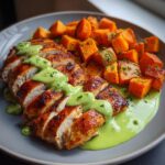 Chicken with Sweet Potatoes and Avocado Sauce