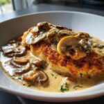 Chicken with creamy mushroom sauce
