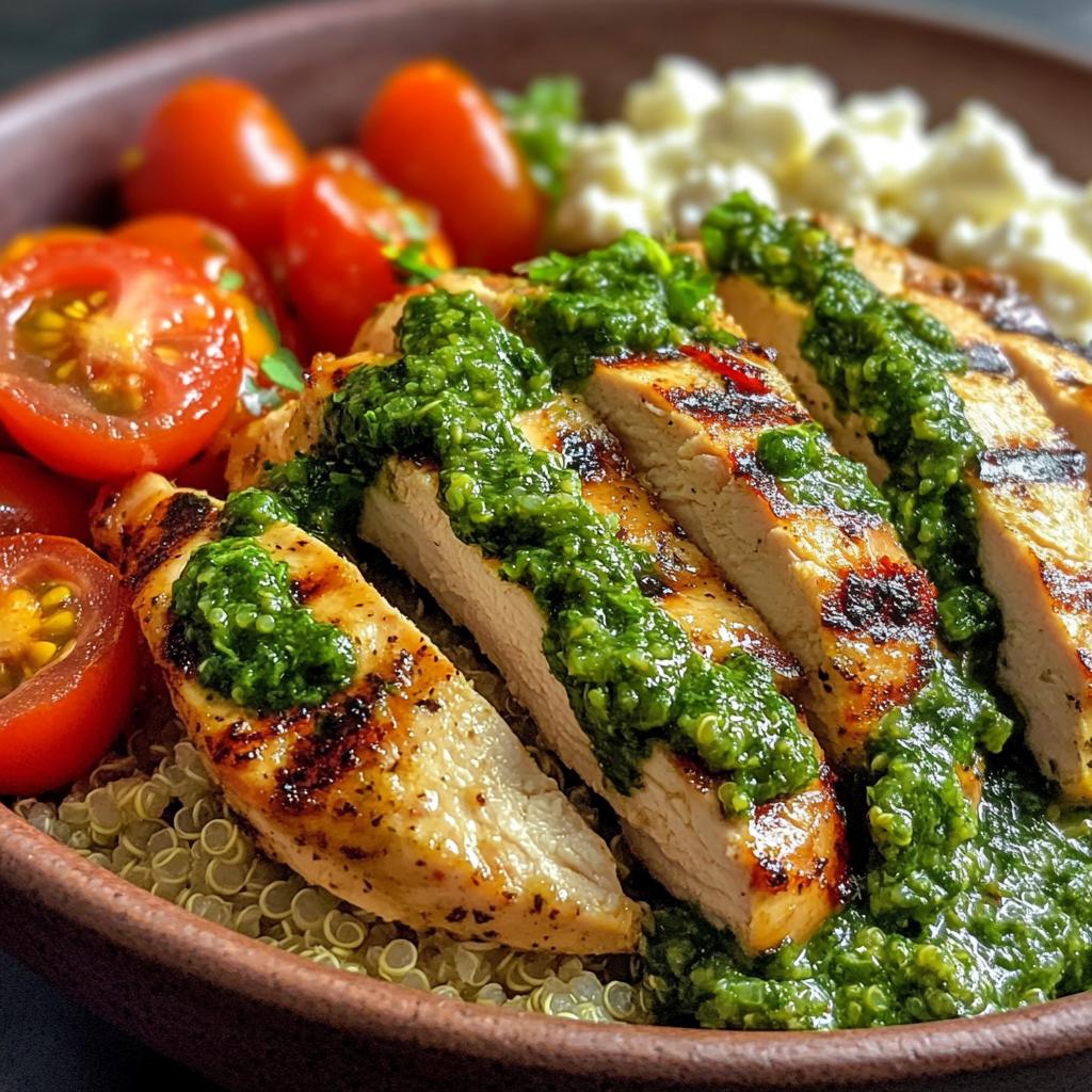 Chimichurri Grilled Chicken Bowl with Garlic Sauce - detail 1