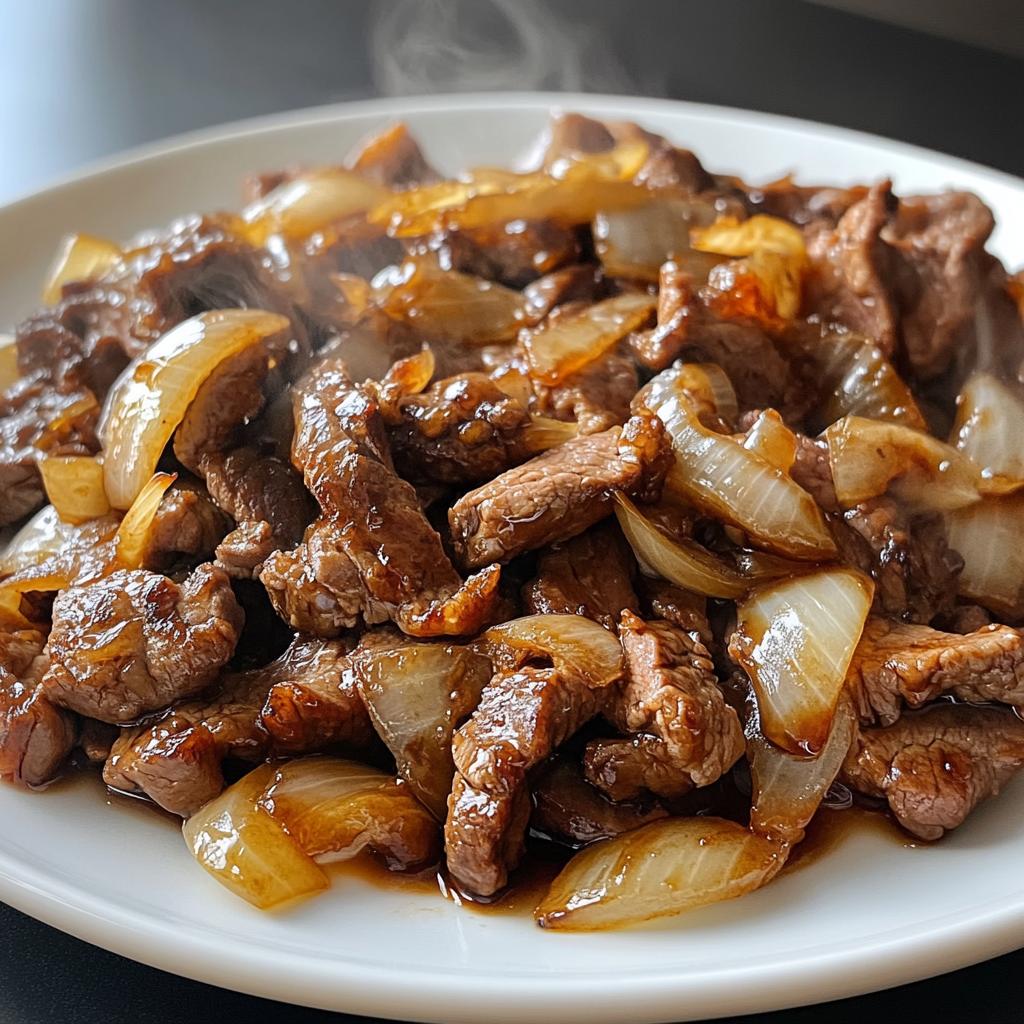 Chinese Beef and Onion Stir Fry
