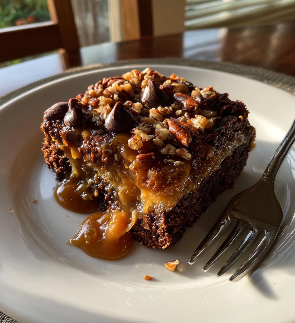 Chocolate Caramel Dump Cake