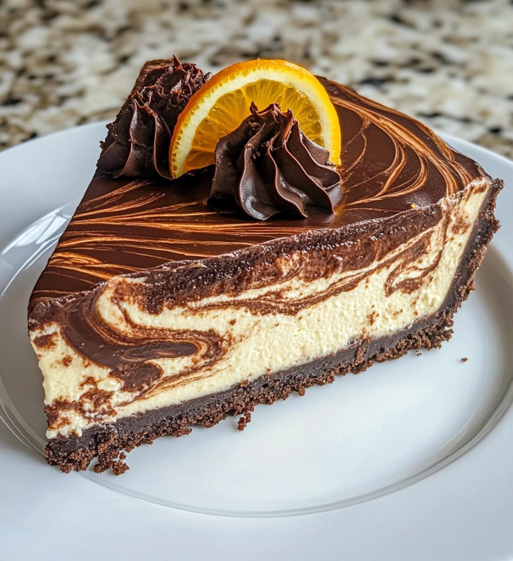 Chocolate Orange Cheesecake - detail 1