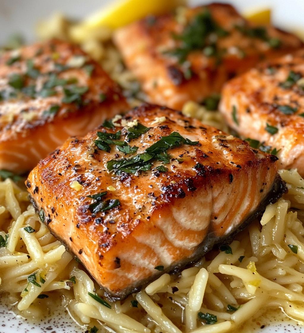 Chris - SALMON BITES WITH LEMON BUTTER ORZO - detail 1