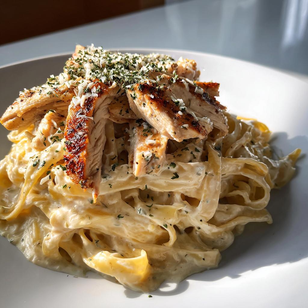Classic Chicken Alfredo Pasta - detail 1