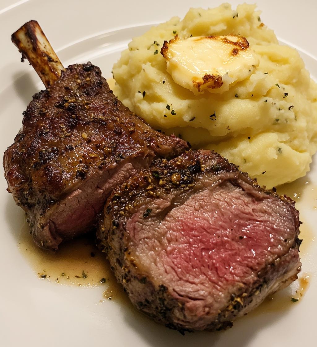 Country Lamb Legs with Mashed Potatoes