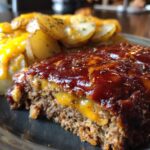 Cowboy Meatloaf and Potato Casserole