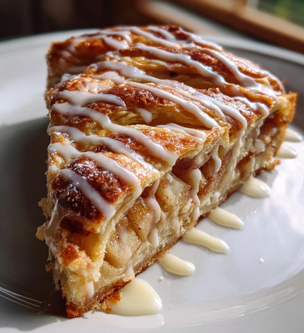 Cozy Apple Kringle with Vanilla Glaze
