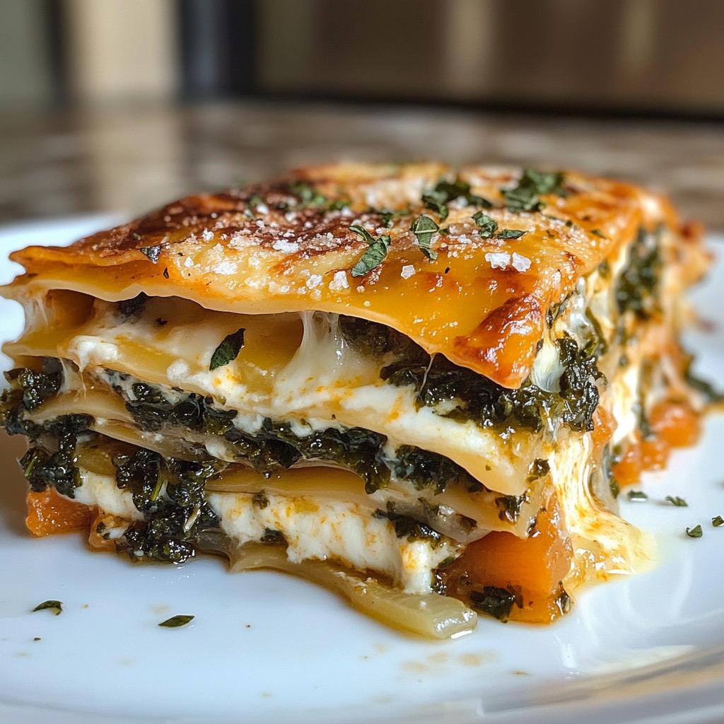 Creamy Butternut Squash & Kale Lasagna - The Perfect Comfort Food - detail 1