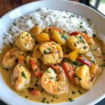 Creamy Coconut Curry with Shrimp and Fragrant Jasmine Rice