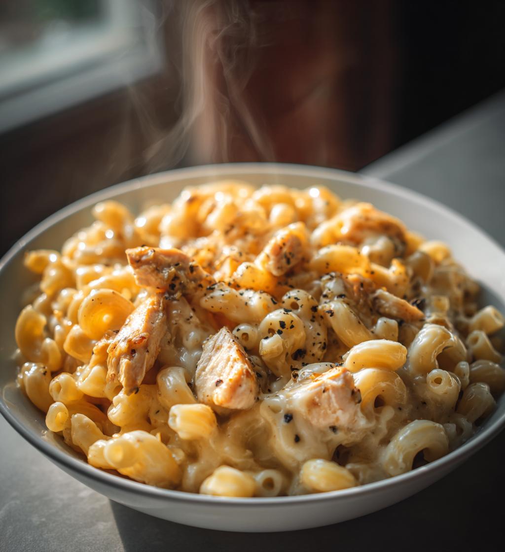 Creamy Honey Pepper Chicken Mac and Cheese Recipe