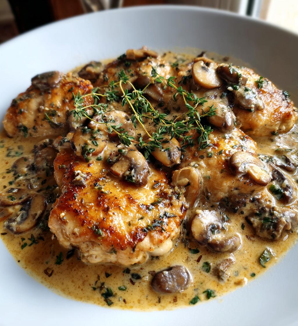 Creamy Mushroom Chicken Skillet