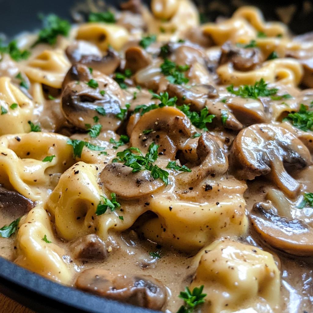 Creamy One-Skillet Beef Stroganoff Tortellini with Savory Sauce - detail 1