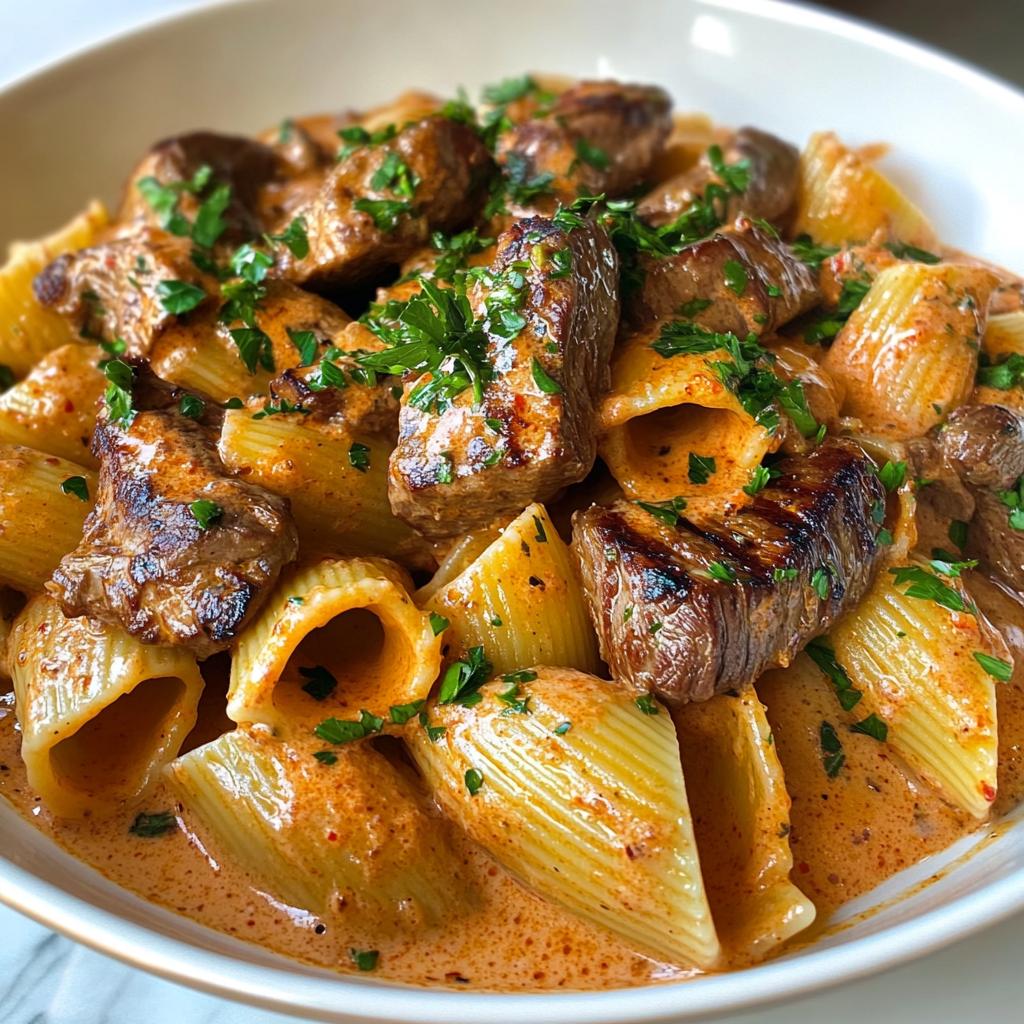 Creamy Paprika Steak Shells