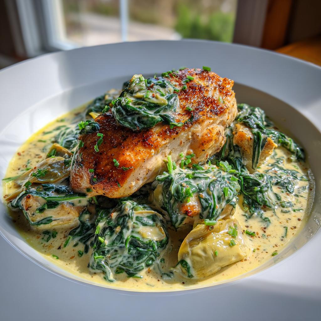 Creamy Spinach and Artichoke Chicken - detail 1