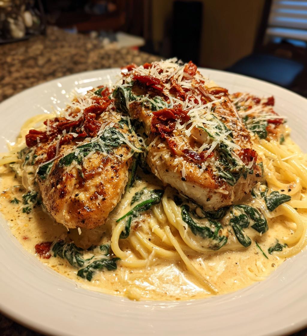 Creamy Tuscan Chicken with Spinach & Parmesan