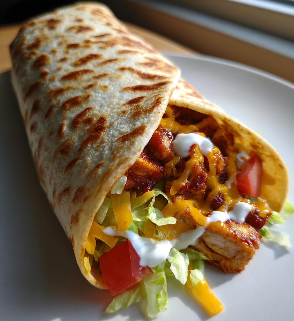 Crispy BBQ Chicken Wrap - Perfect for Quick & Delicious Weeknight Dinners - detail 1