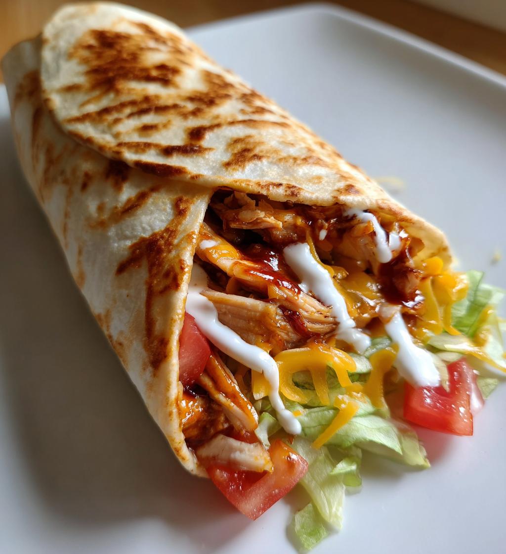 Crispy BBQ Chicken Wrap - Perfect for Quick & Delicious Weeknight Dinners