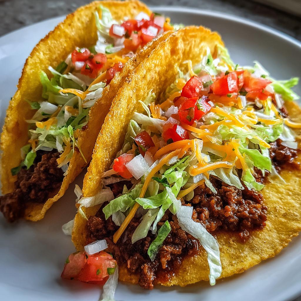 Crispy Beef Tacos with Salsa - detail 1