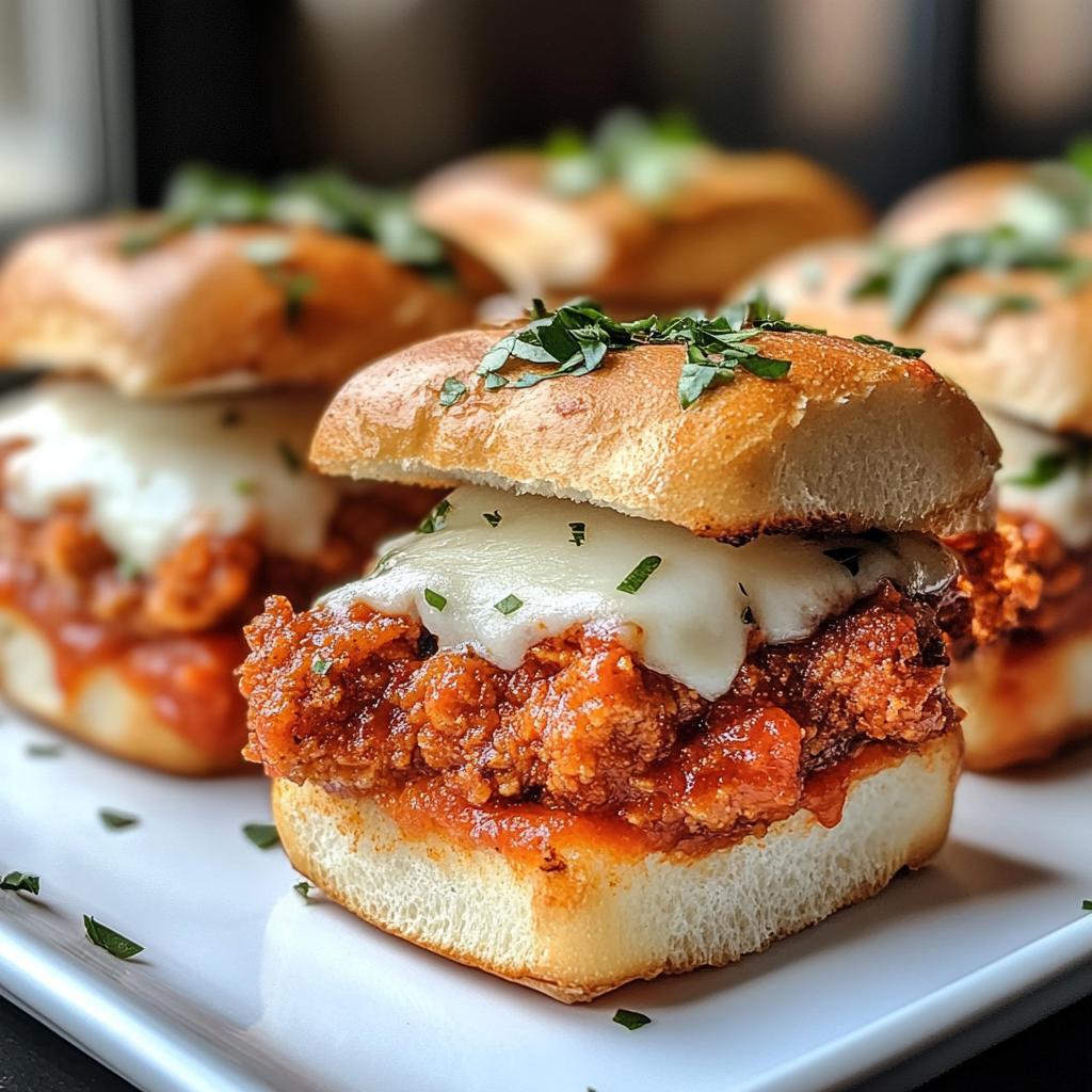 Crispy Chicken Parmesan Sliders - detail 1