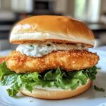 Crispy Fish Sandwich with Tartar Sauce