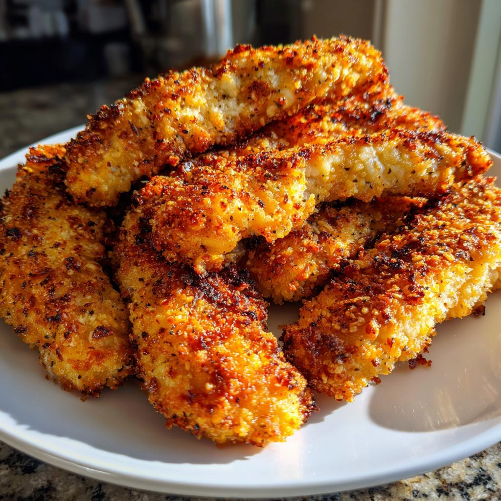 Crispy Parmesan-Crusted Chicken Tenders