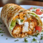Crispy Parmesan Garlic Chicken Burritos