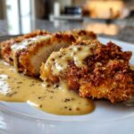 Crispy chicken in a creamy Dijon mustard sauce