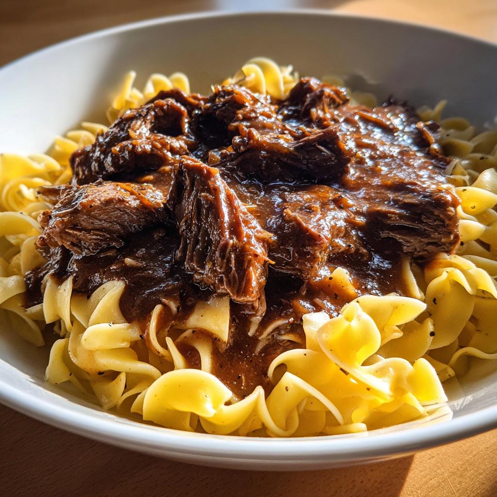 Crockpot Beef Tips and Noodles - detail 1