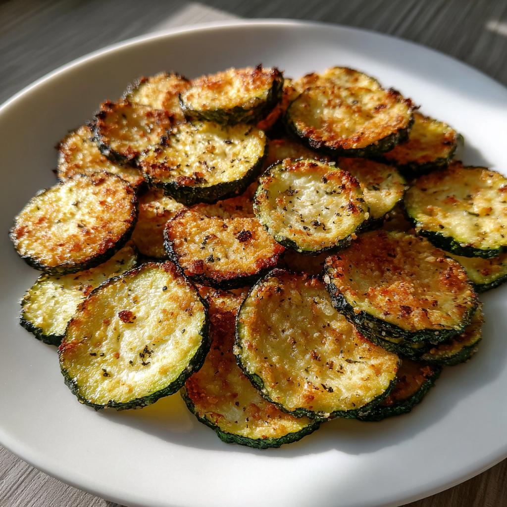Crispy Easy Air Fried Zucchini Chips in Just 15 Minutes