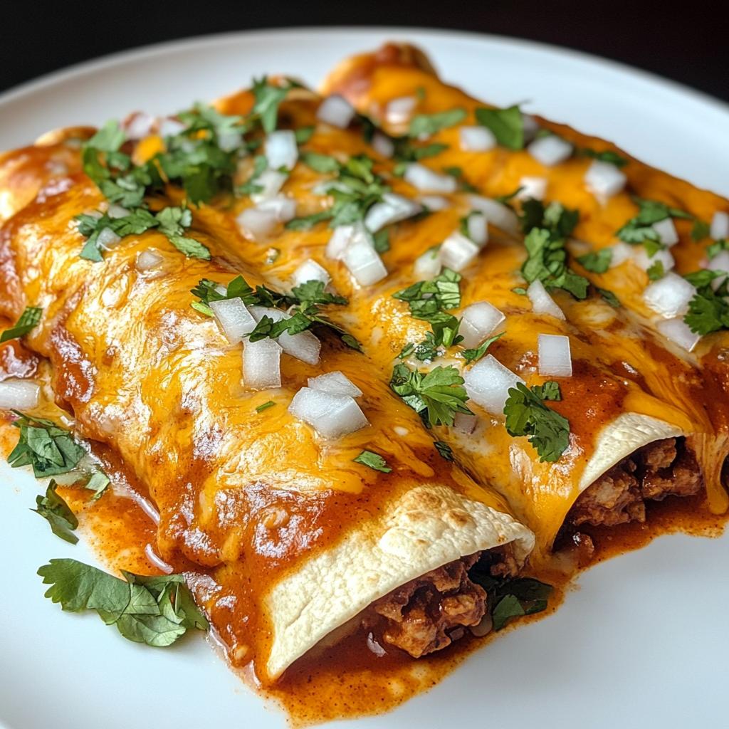 Easy Cheesy Beef Enchiladas