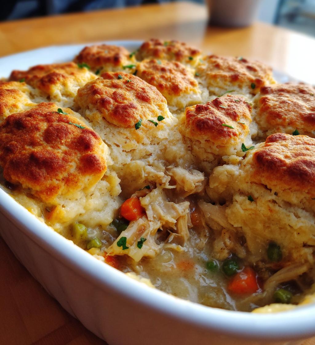 Easy Chicken Cobbler Dinner Casserole - detail 1