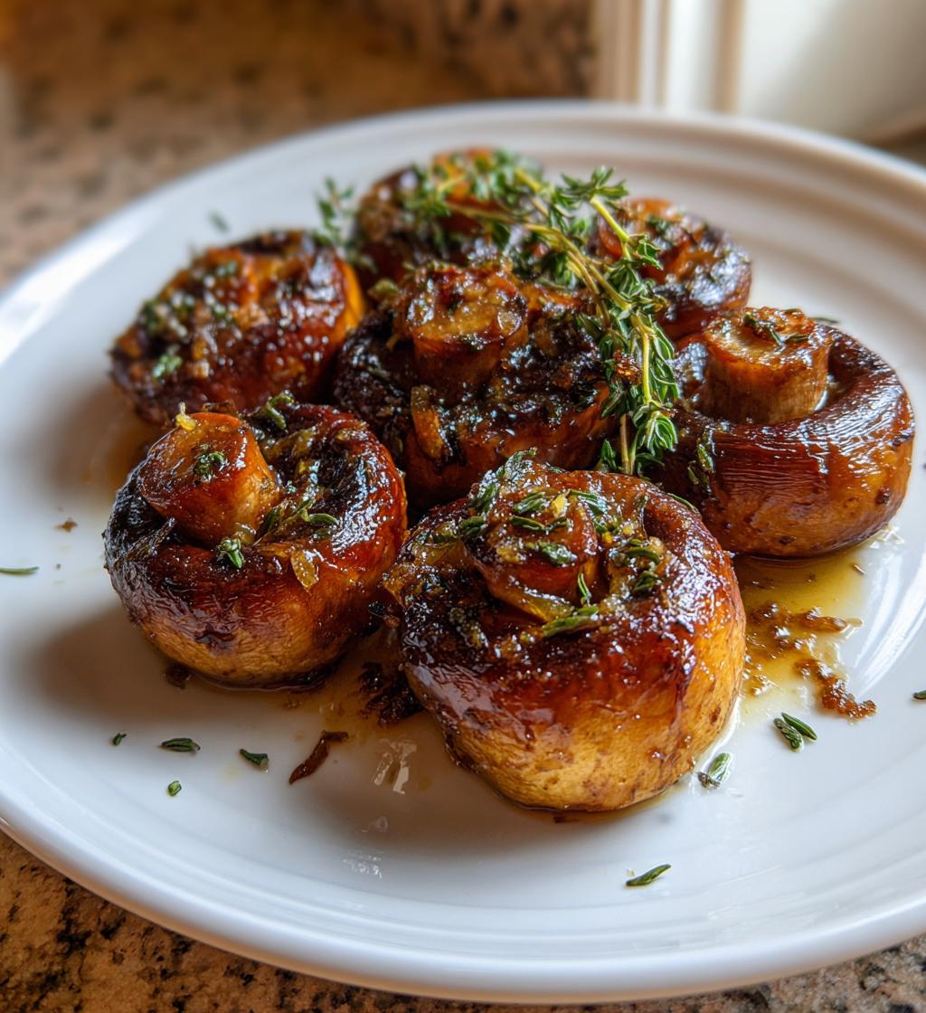 Easy Oven-Roasted Mushrooms with Soy Sauce & Honey