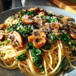 Easy Spinach Mushroom Pasta Recipe You'll Love!